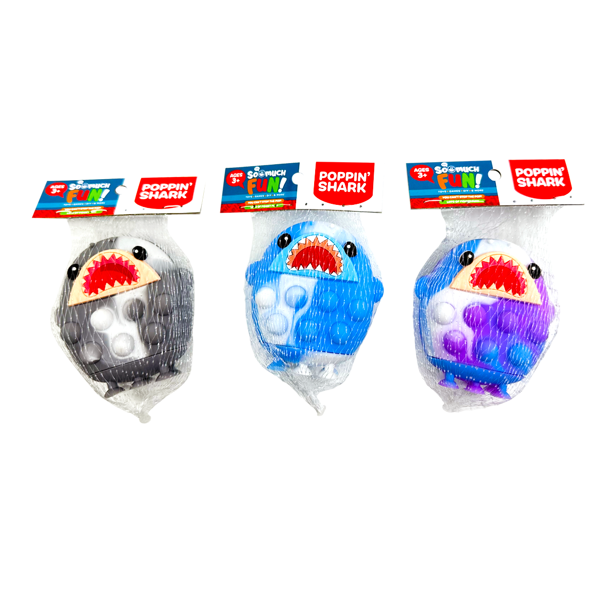 So Much Fun! Fidget Pop Shark Ball Toy