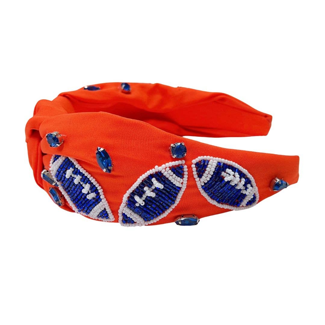 Football Orange/Blue Headband