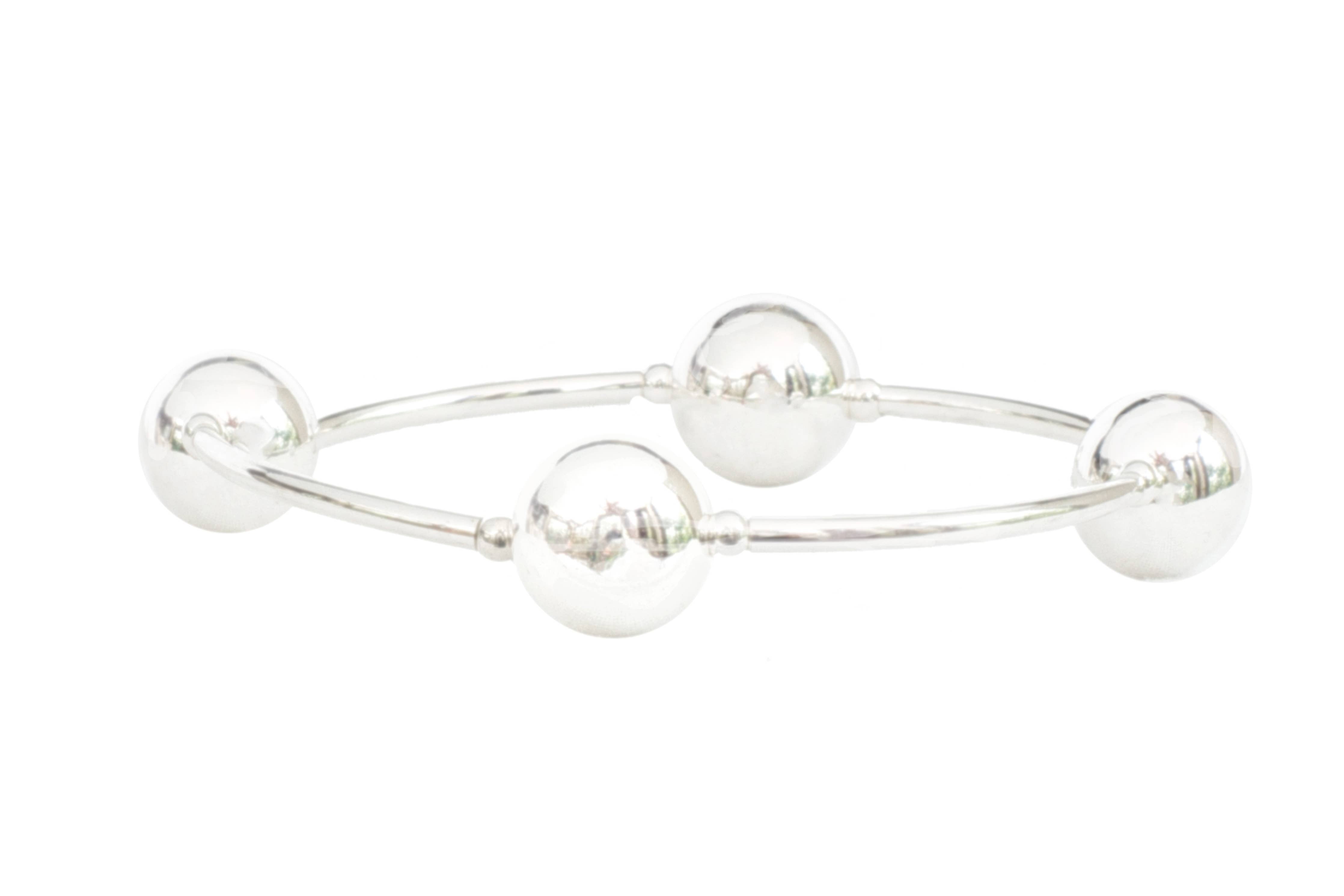 12mm All Sterling Silver Blessing Bracelet