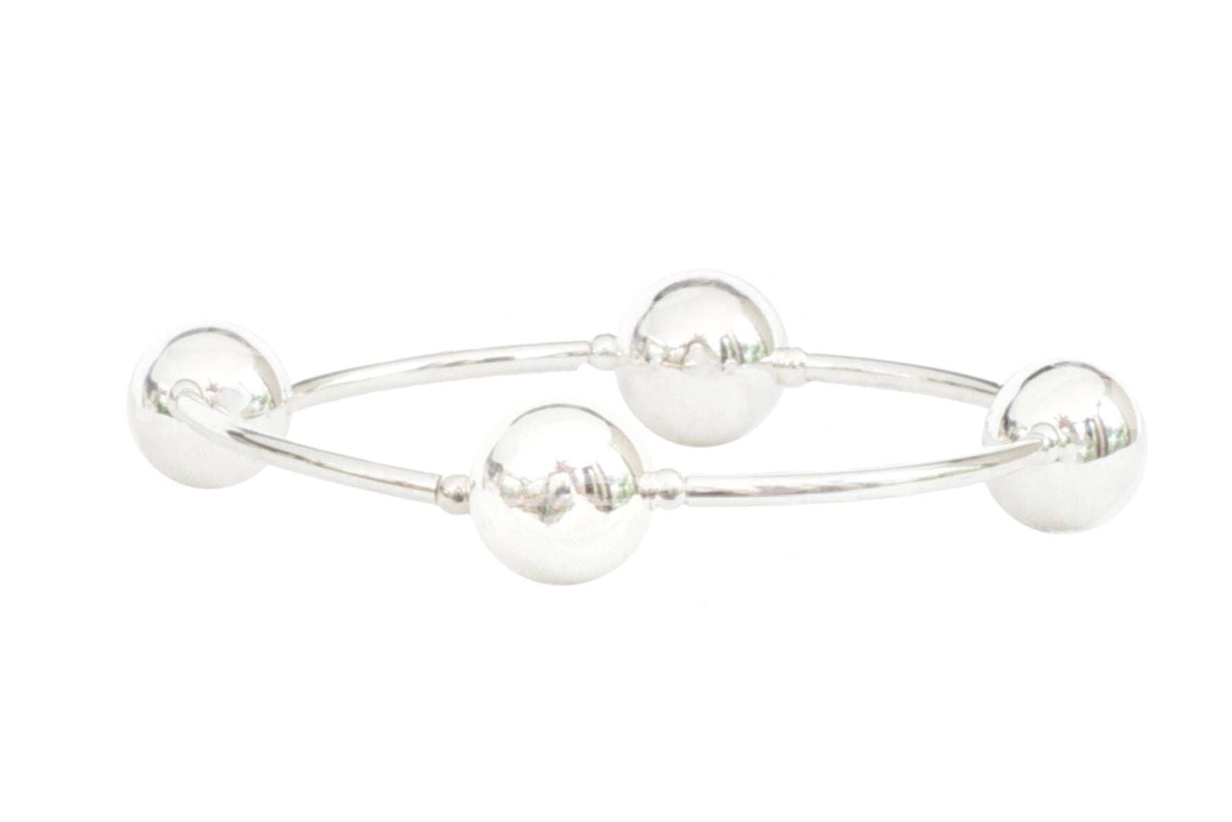 12mm All Sterling Silver Blessing Bracelet