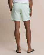M Seersucker Stripe Swim Trunk: Green Ash - 2133 / L