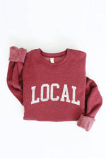 LOCAL graphic sweatshirt: VINTAGE WHITE LONG SLEEVE / M
