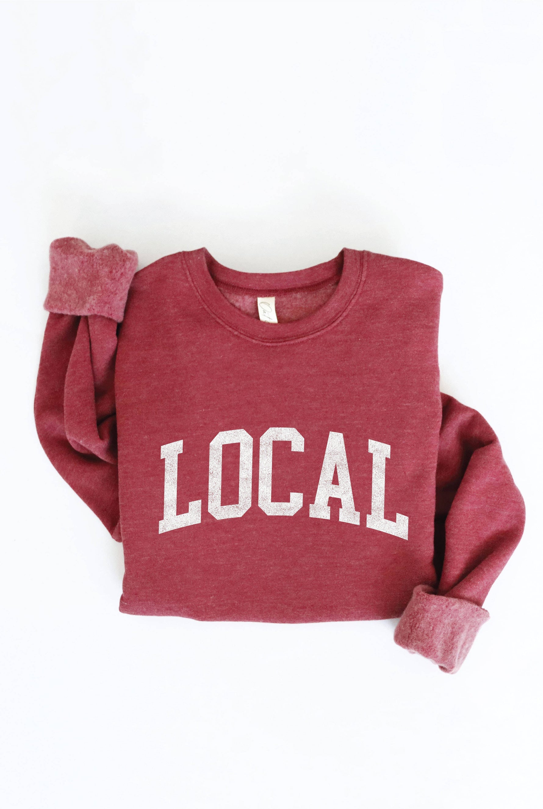 LOCAL graphic sweatshirt: TAN / S