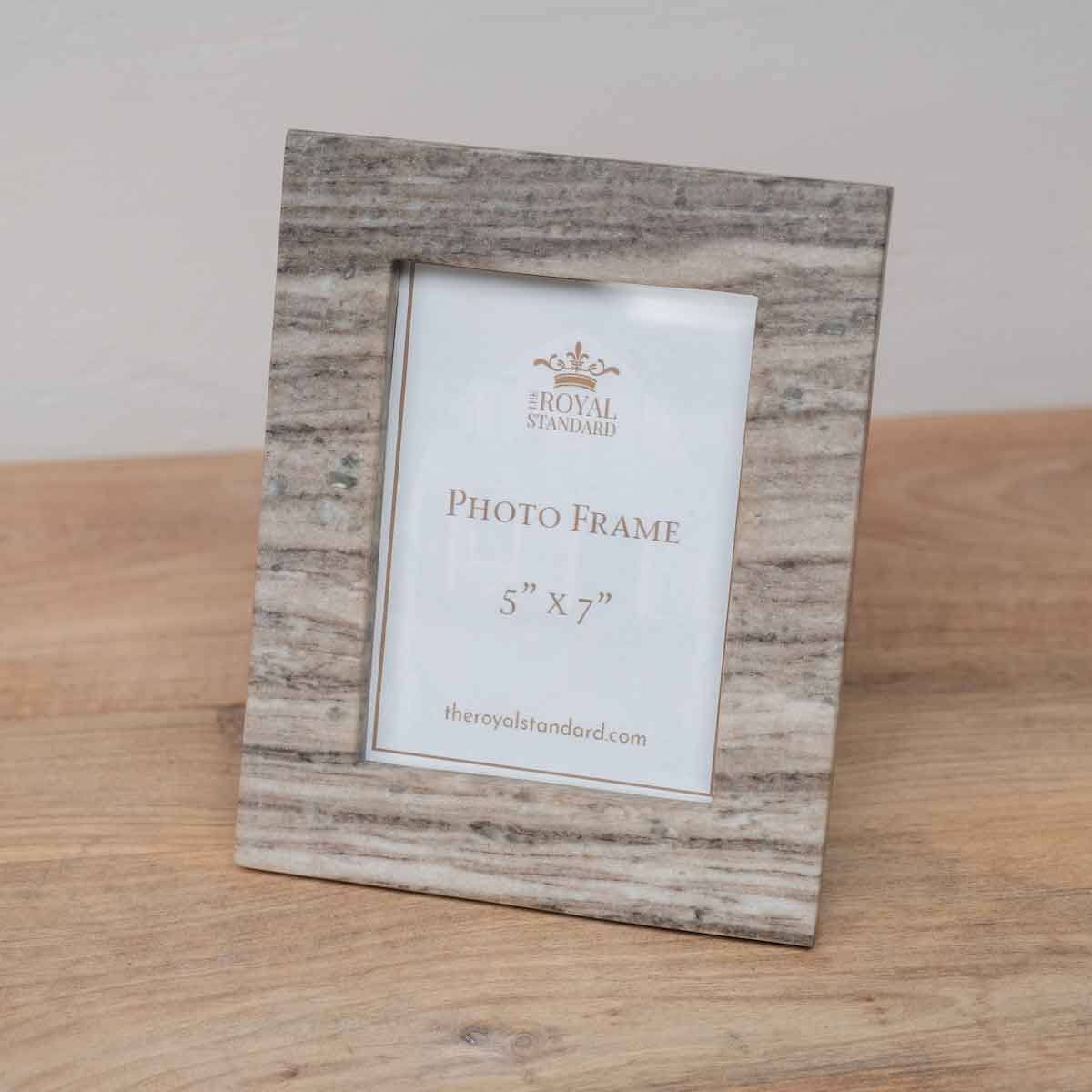 Marble Photo Frame   Taupe   5x7