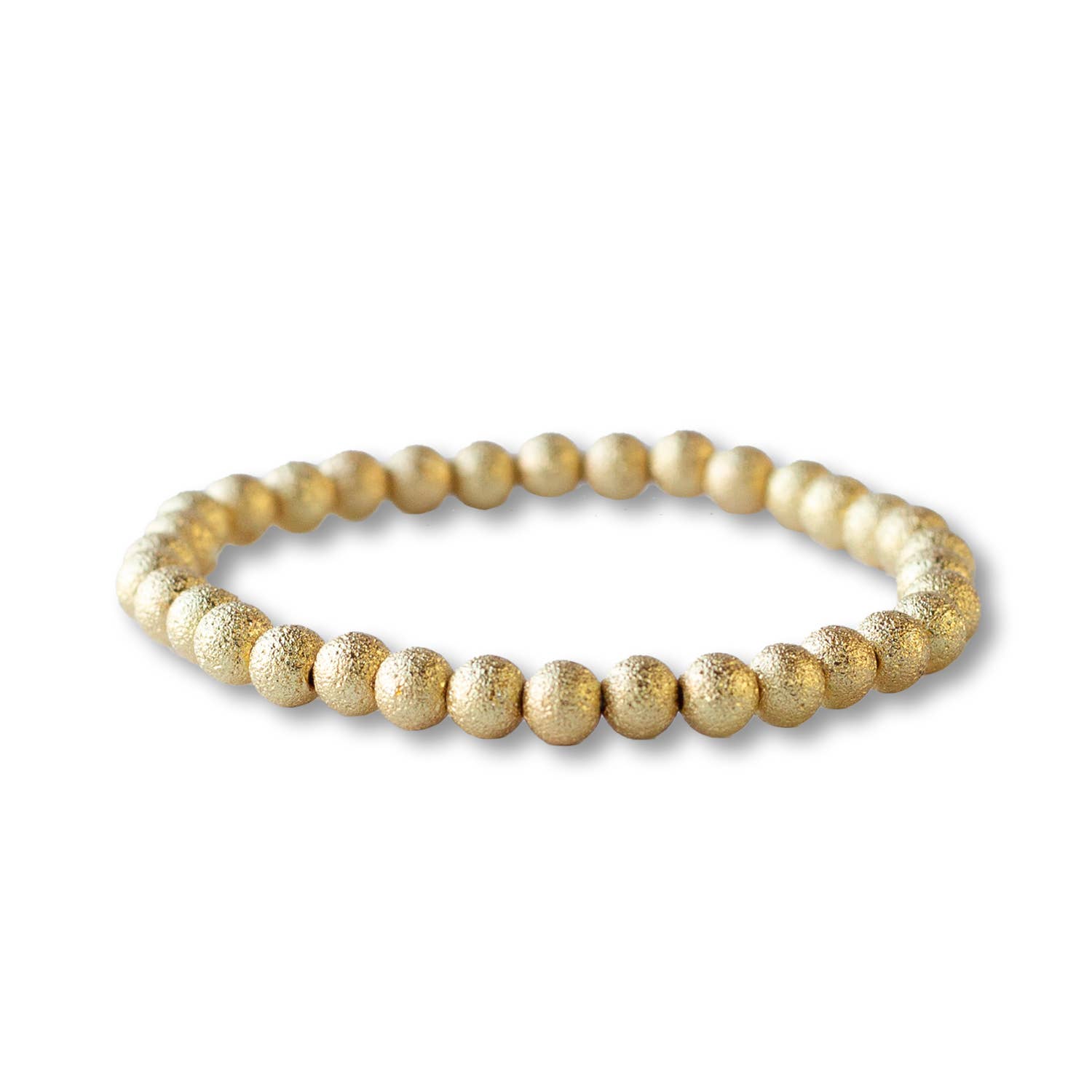 Lenny & Eva - Gold Beaded Bracelet: 6mm Smooth