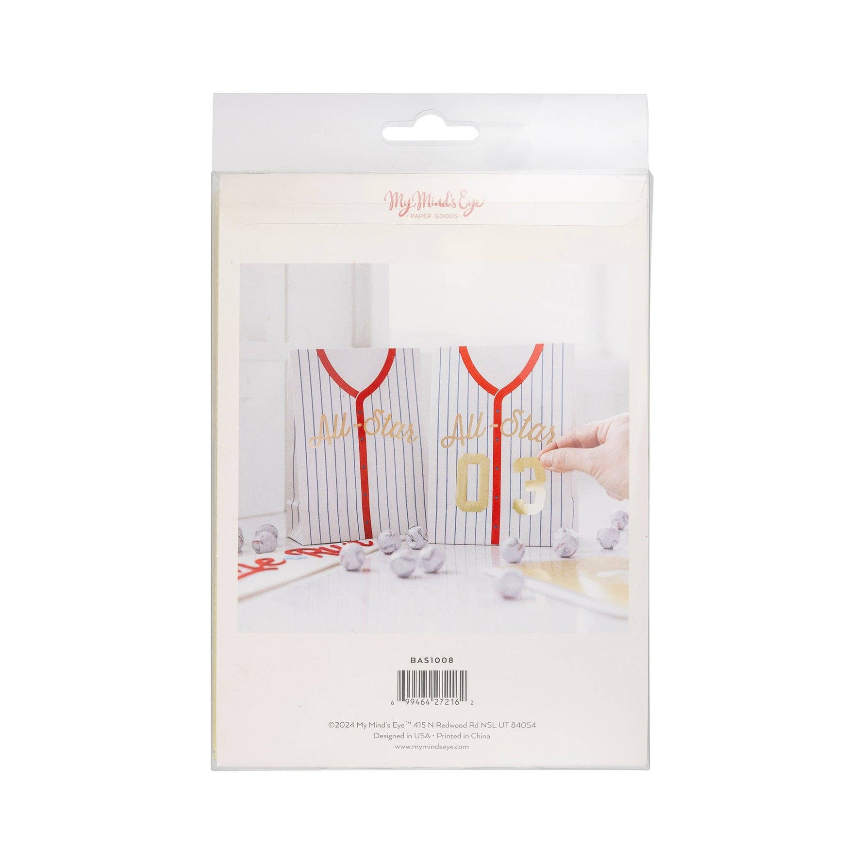 BAS1008 - Baseball Jersey Treat Bags