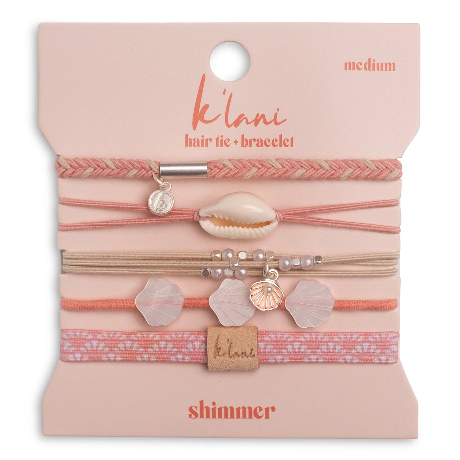 Shimmer Hair Tie Bracelets: Medium