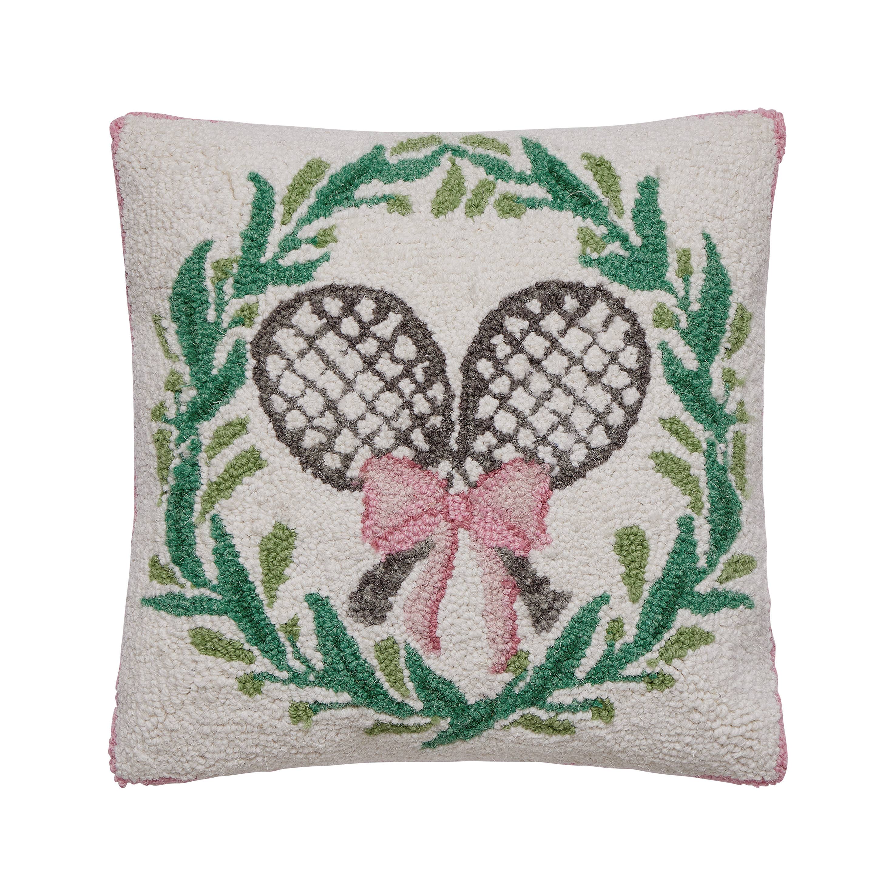 Tennis With Wreath  Hook Pillow