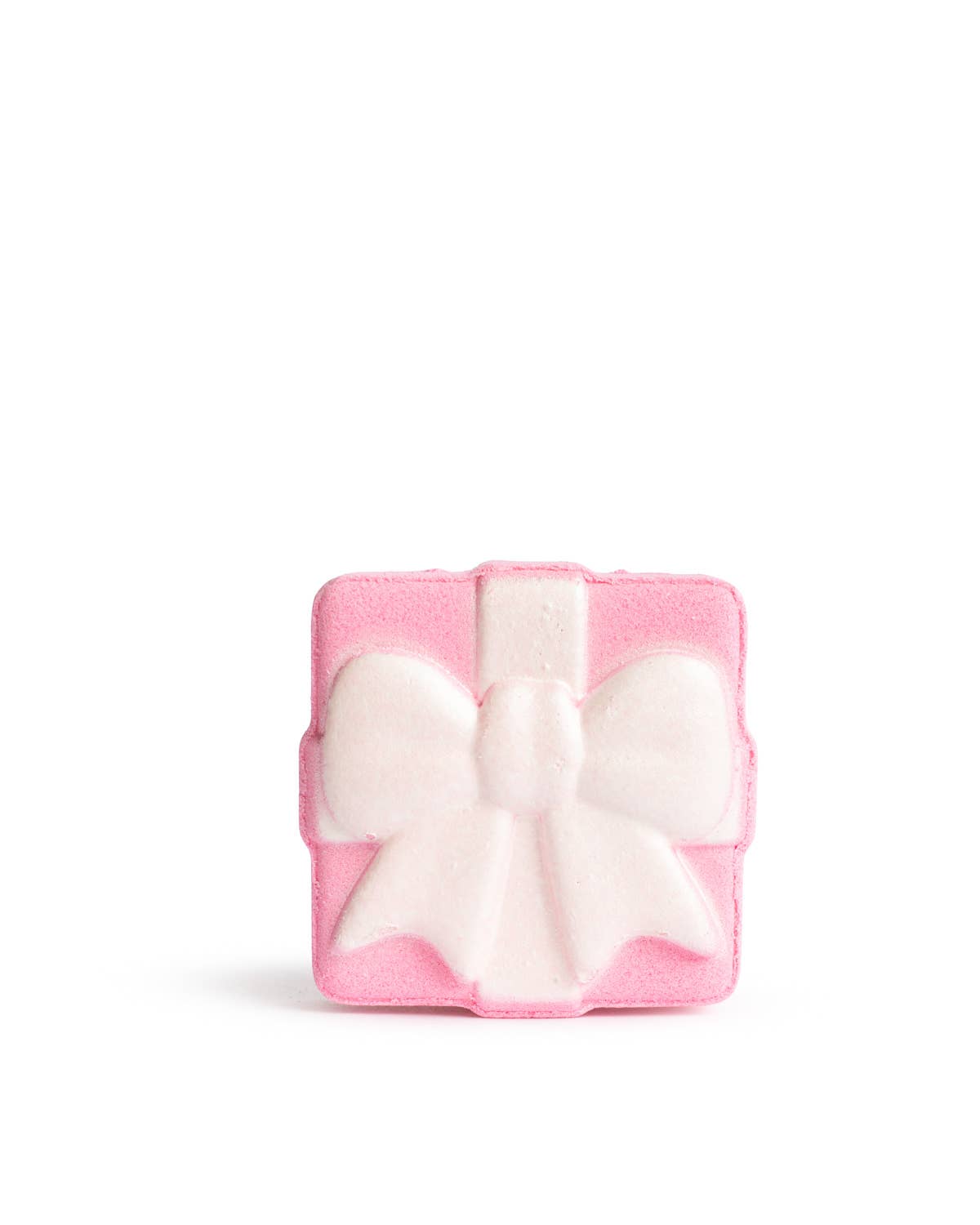 Present Bath Fizzer   Sugar Plum Scented     Pink/White   2.5x2.75x1