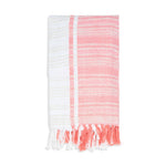 Genevieve 50x70" Indoor/Outdoor Recycled Woven Throw Blanket: Blue