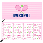 Over Served Tennis Double-Sided Microfiber Athletic Towel