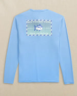 M LS Original SkipJack Grey Marlin Perf T-shirt: Ocean Channel - 1756 / L