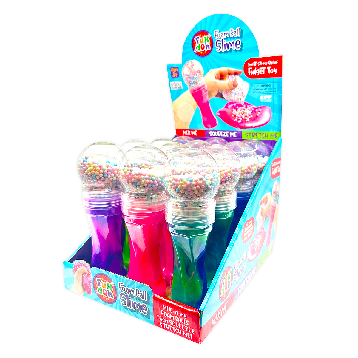 Fun Doh Fidget Foam Ball Slime Toy