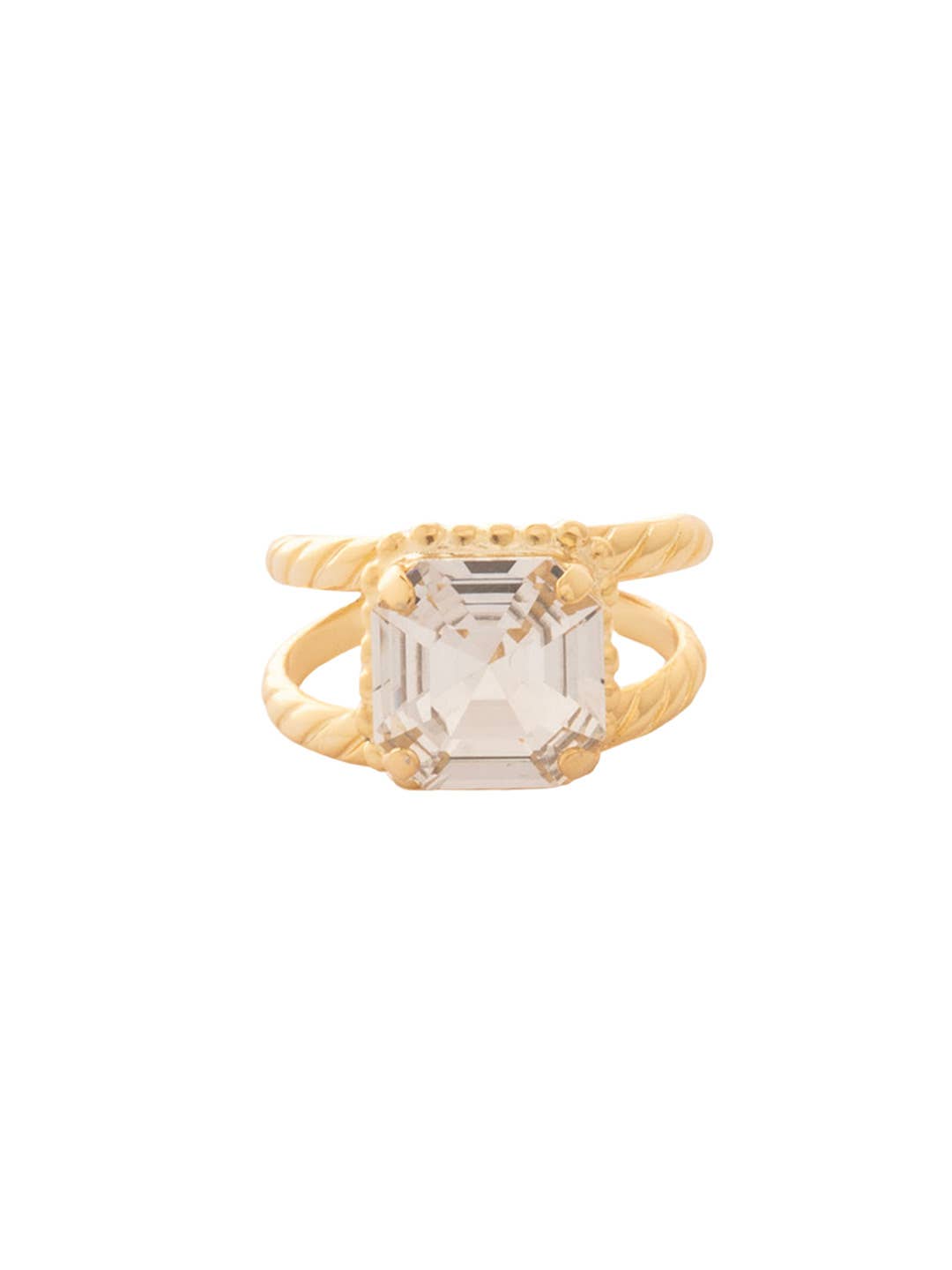 Sorrelli Izzy Adjustable Cocktail Ring: Clear