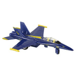 6.5" Diecast Pull Back F-18 Blue Angel