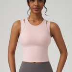 Women's sports-style vest: Pink / S