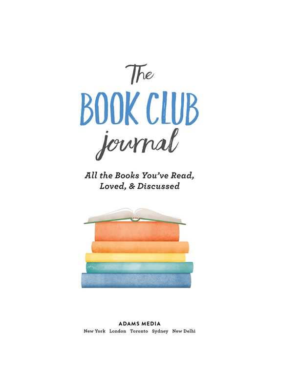 Book Club Journal by Adams Media: Paperback; 256 pages / English