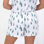 Christmas Cheers Sleep Shorts    White/Spruce/Light Pink    XSmall