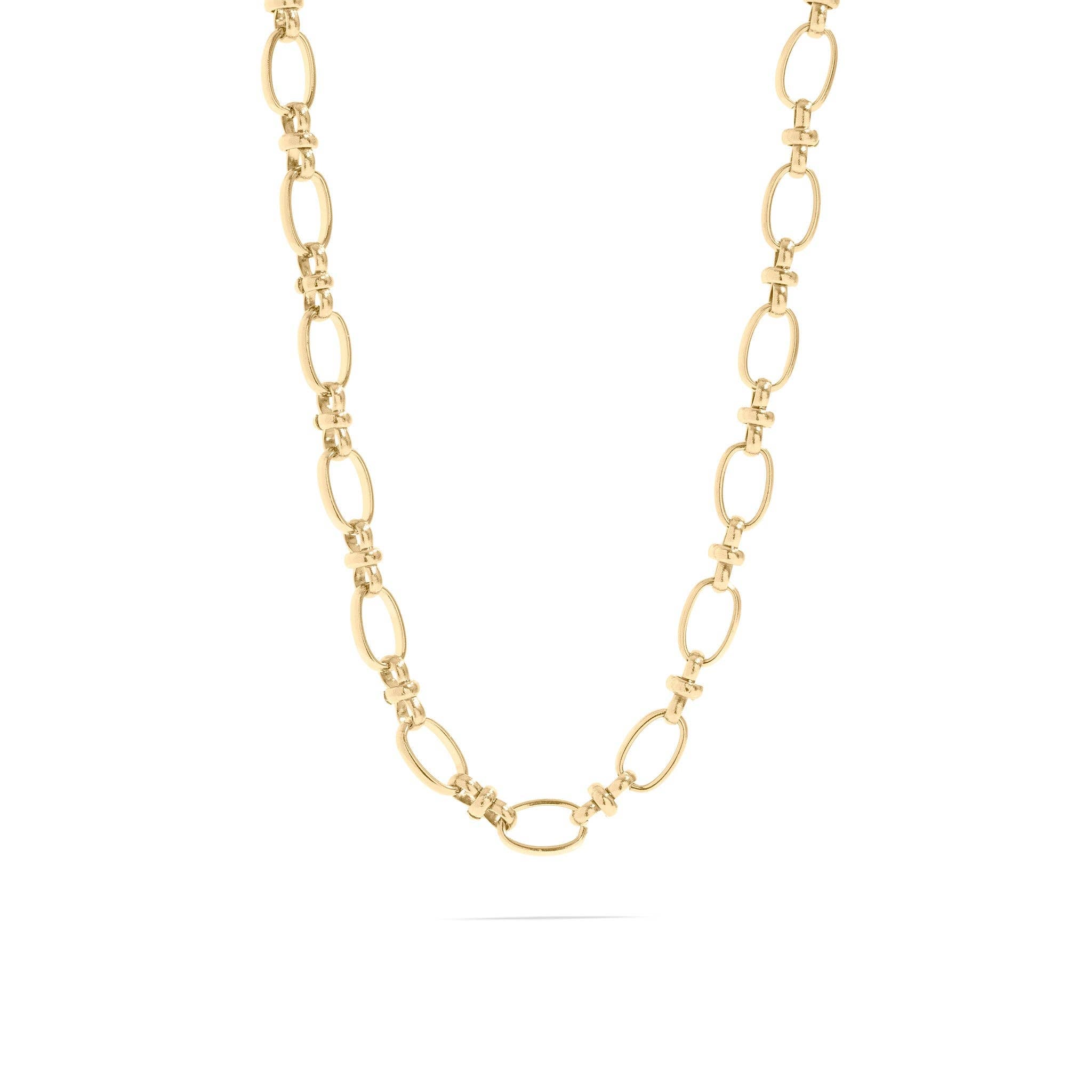 18K Gold PVD Statement Chain Necklace: Gold