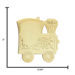 Gold Train Custom Vintage Ornament