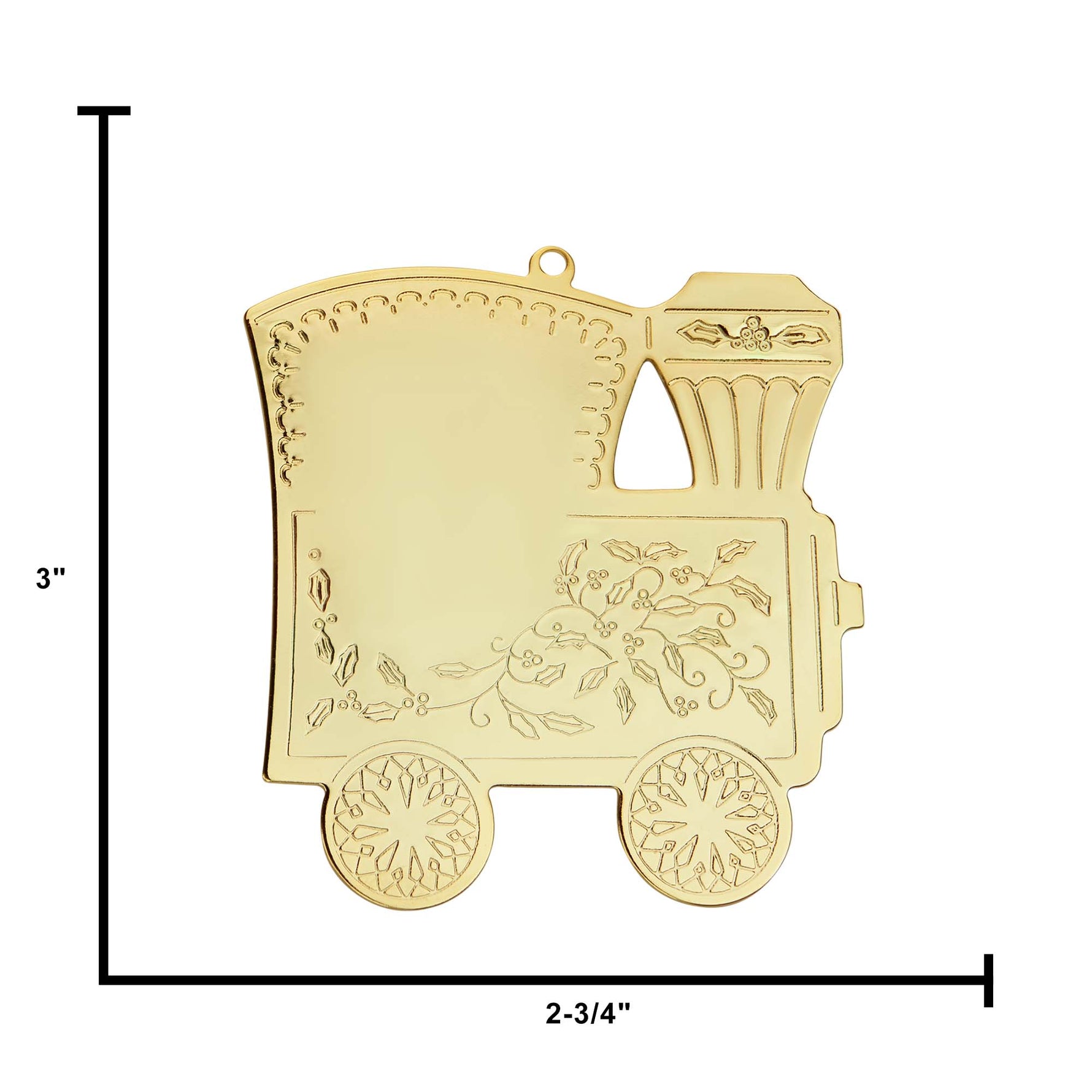 Gold Train Custom Vintage Ornament