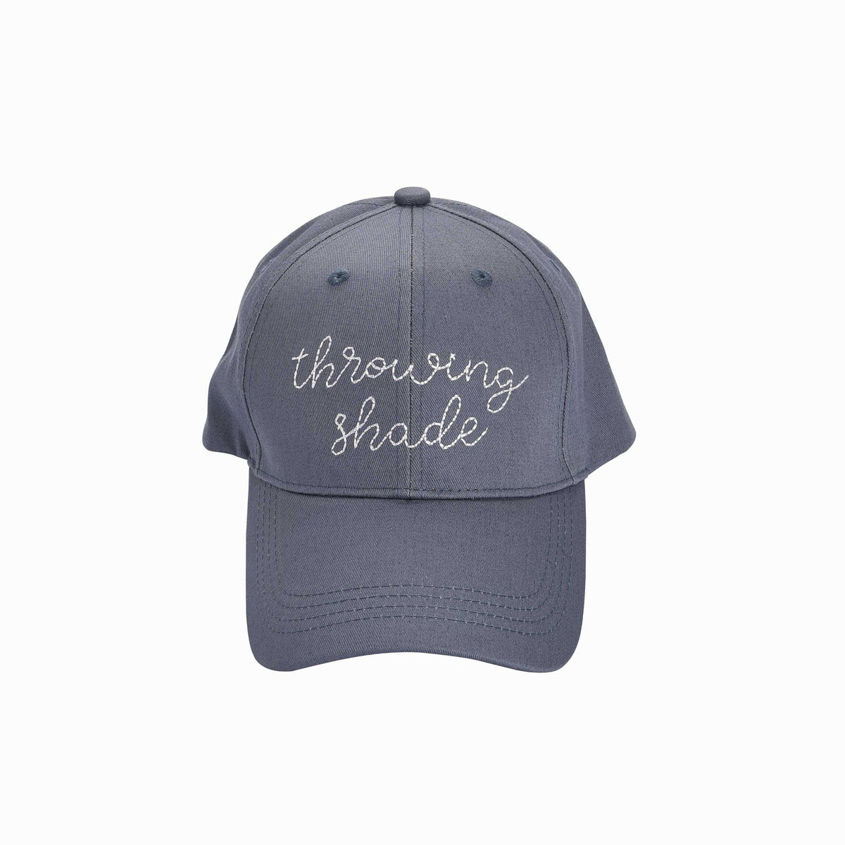 Throwing Shade Grey Polyester Baseball Hat