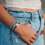 Anchor  Hair Tie Bracelets: Medium