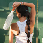 "Rally" Pickleball with Pink and Green Hair Tie Bracelets