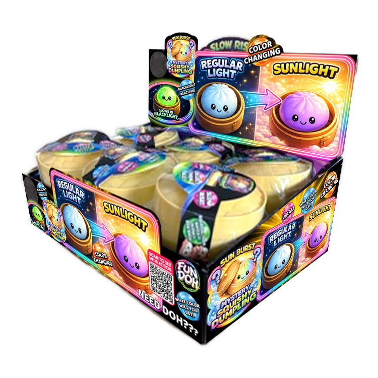 Fun Doh Color Changing Dumpling Squishy Toy - 12/Display: Wholesale Price