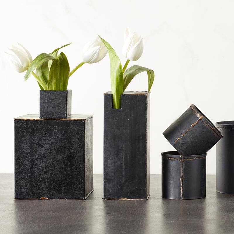 Recycled Large Iron Vase