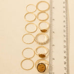 Assorted Twelve Piece Resin Ring Set