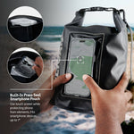 Pelican Marine Waterproof 5L Dry Bag (Stealth Black) - Phone Pouch: Stealth Black