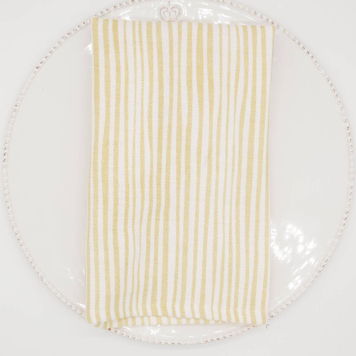Everyday Stripe Napkin   White/Oatmeal   18x18