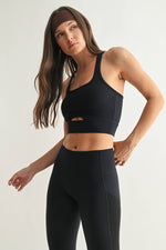 Venice AirFlex Mesh Racerback Sports Bra: Black