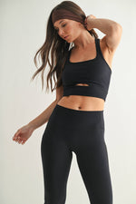 Venice AirFlex Mesh Racerback Sports Bra: Black