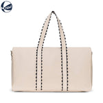 Nantucket Weekender Duffel: Natural and Navy