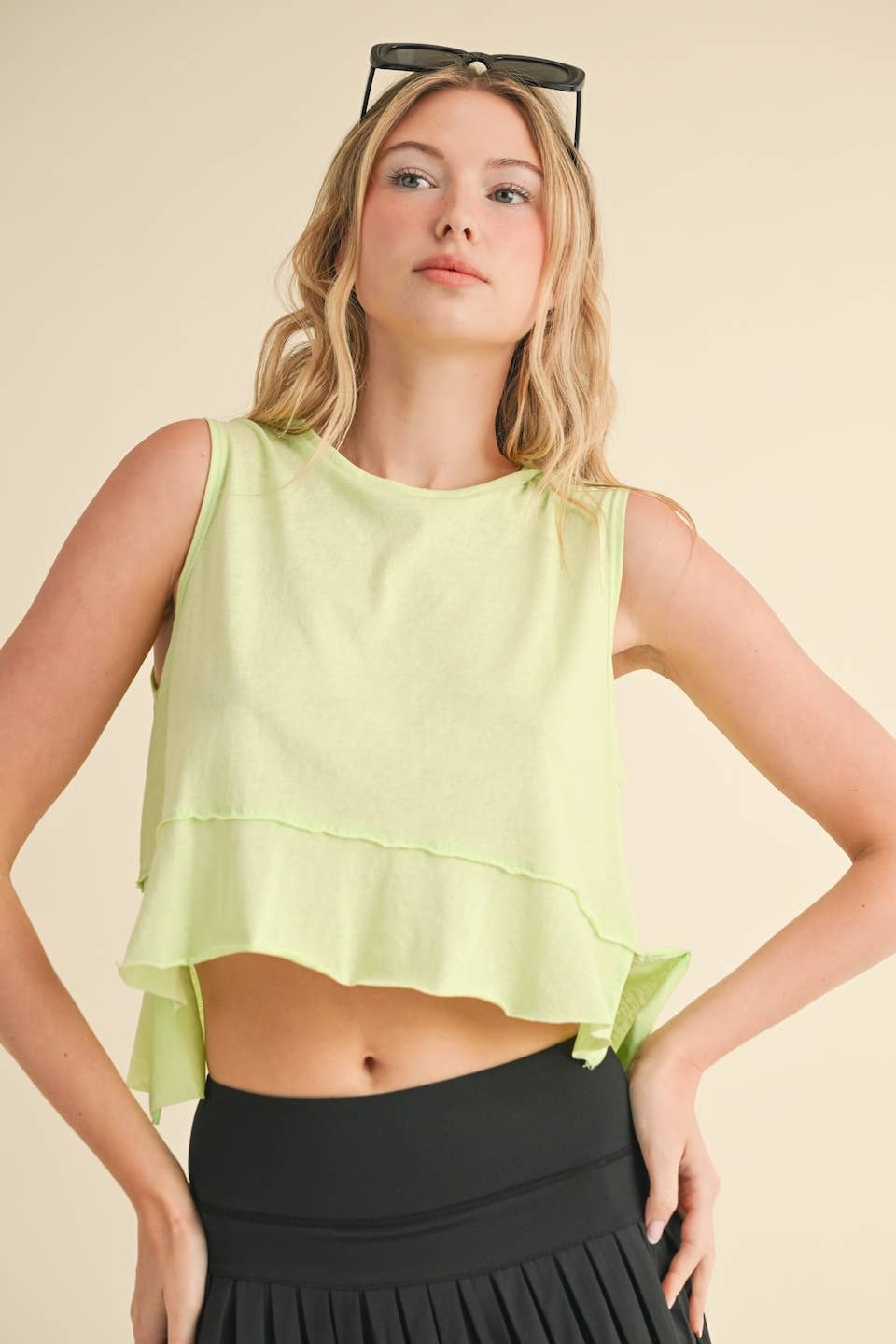 Perfect Layer Sleeveless Top: Pink / S