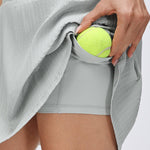 Women's Summer Set:Cropped Full Zipper Jacket And Skirt: Yellow / 8