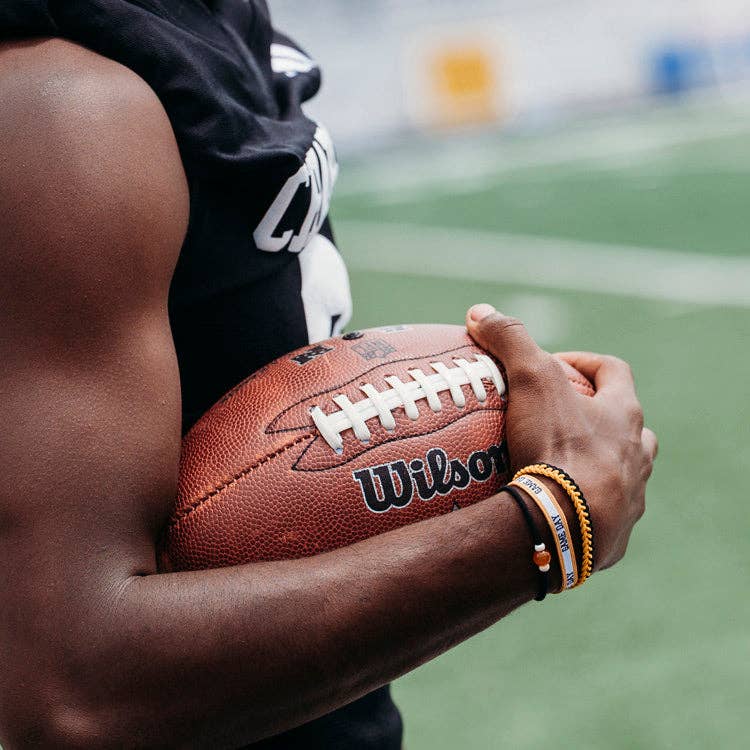 "Game Day" Black & Gold Hair Tie Bracelets