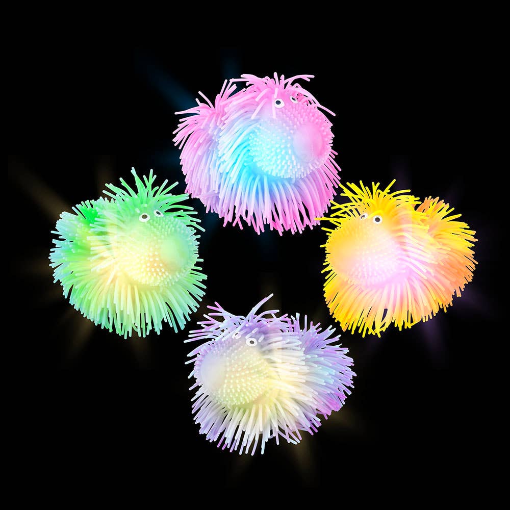 5.5" LIGHT-UP SHAGGY DOG PUFFER