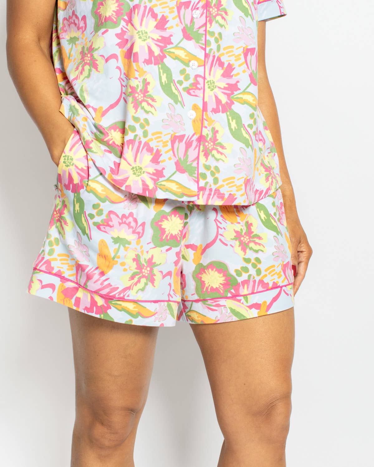 Summer Bouquet Sleep Shorts   Pink/Blue/Multi   -Asst.: Small