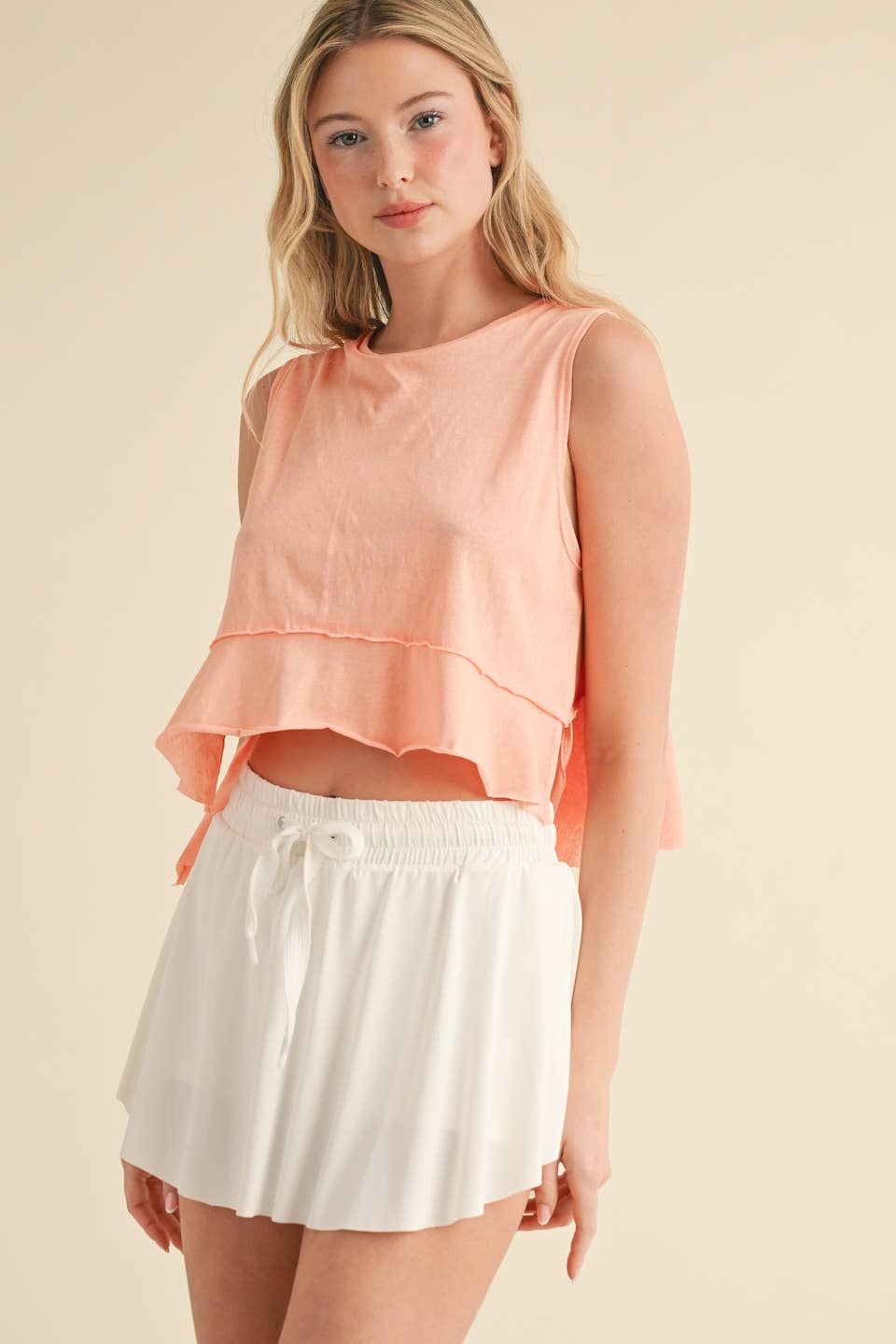 Perfect Layer Sleeveless Top: Pink / M