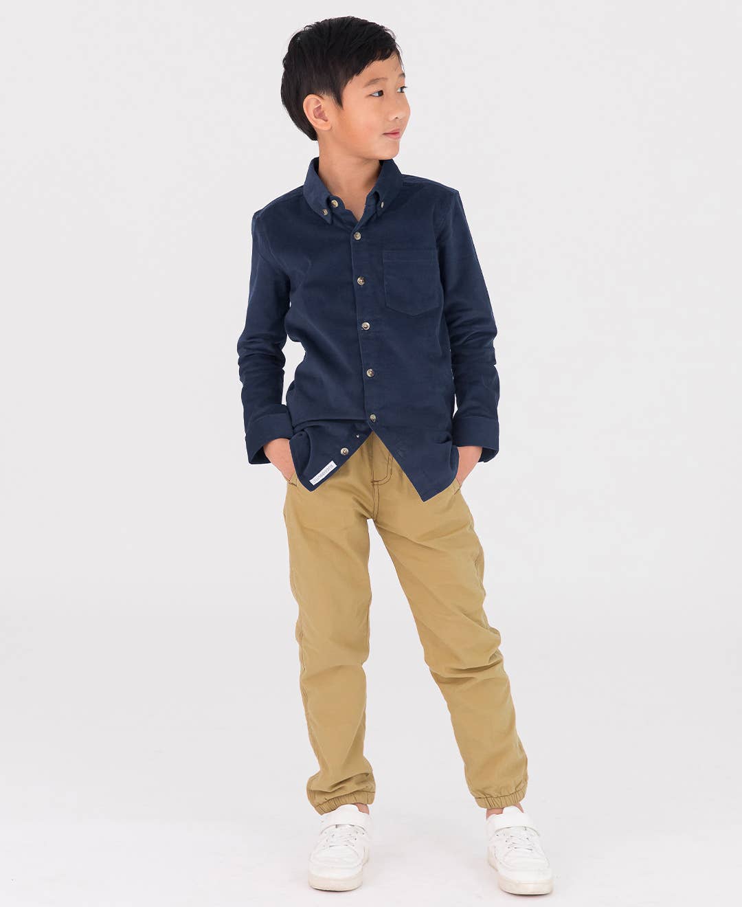 Boys Dark Khaki Jogger Pants: 3T
