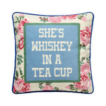 She's Whiskey Embroidered Pillow - Junk Gypsy