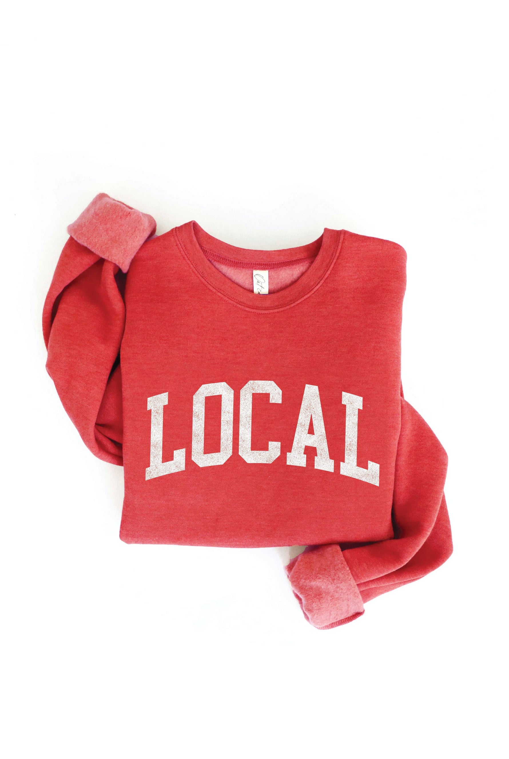 LOCAL graphic sweatshirt: TAN / S