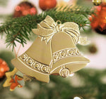 Gold Double Bell Christmas Ornament