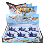 6.5" Diecast Pull Back F-18 Blue Angel