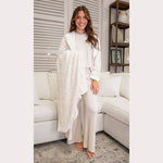 Leopard Harbin Robe   Soft White/Overcast   -Asst.: L/XL