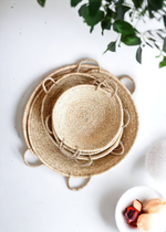 Natural Table Basket, MOROCCAN LARGE WOVEN PLATE: Large