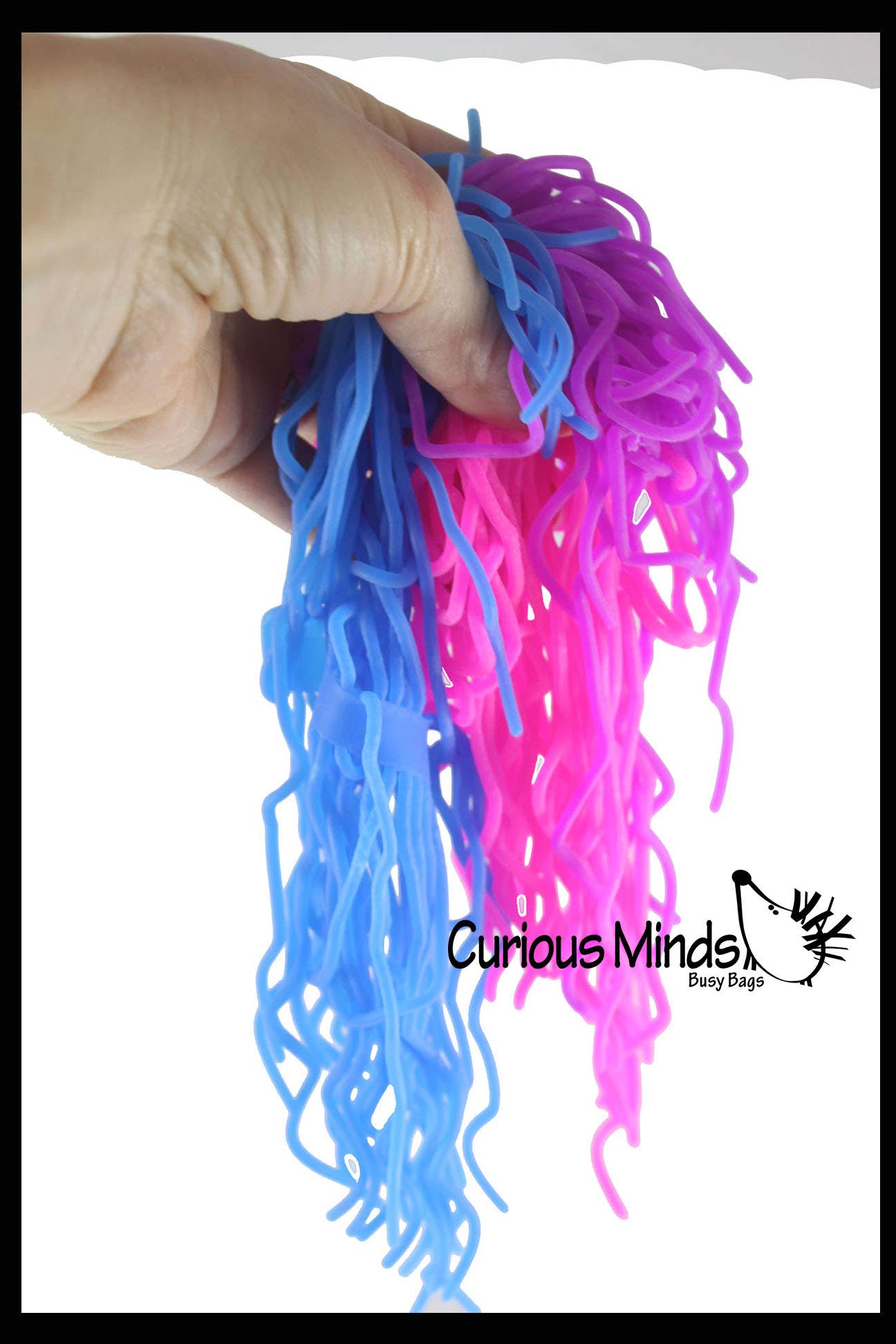1 Pack of 3 Ramen Stretchy Noodle Strings Fidget Toy -